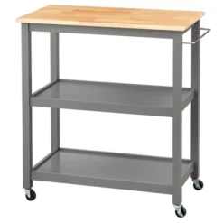Mylah Kitchen 2-Tier Rolling Cart - Buylateral -FURNITURE STORE GUEST d737aba6 4077 4d91 a1db e5679bffb17e