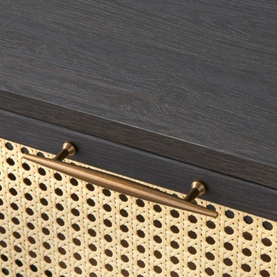 Andros Night Stand With Faux Cane Drawer Front - Buylateral 4 Andros Night Stand With Faux Cane Drawer Front - Buylateral - Image 2