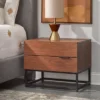Noble 2 Drawers Nightstand Walnut - Buylateral -FURNITURE STORE GUEST da33f159 47eb 43f6 9d05 317493c90a03