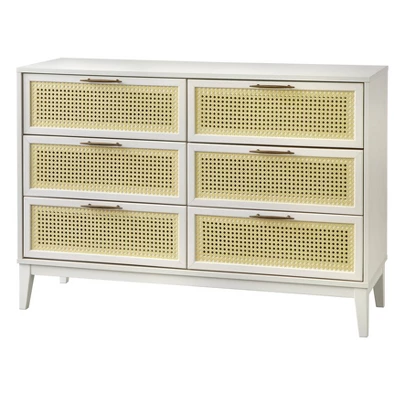 Andros 6 Drawer Dresser With Faux Cane Drawer Fronts - Buylateral 7 Andros 6 Drawer Dresser With Faux Cane Drawer Fronts - Buylateral - Image 5