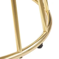 Marsai Round Dining Table White/Gold - Buylateral -FURNITURE STORE GUEST e5e28444 3df1 4efa a3ab d4e0c995870e