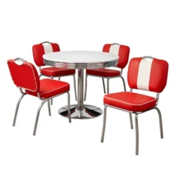 5pc Raleigh Retro Dining Set - Buylateral -FURNITURE STORE GUEST e6f1a4bb c6c2 4cb3 af6f 800b31384c20