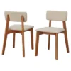 Buylateral Set Of 2 Nettie Mid Century Modern Upholstered Dining Chairs Walnut/Beige 1 Buylateral Set Of 2 Nettie Mid Century Modern Upholstered Dining Chairs Walnut/Beige -FURNITURE STORE GUEST edfa8203 e709 4b0c 97de 6cd30b4b0f72