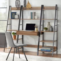 Denton Ladder Desk Walnut/Black - Buylateral -FURNITURE STORE GUEST ef08f1c6 b5c4 411a b186 91a68b439327