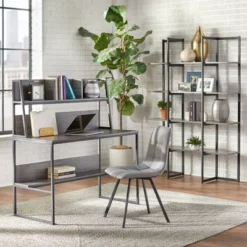 Vermillion Desk With Hutch Black/Gray - Buylateral 9 Vermillion Desk With Hutch Black/Gray - Buylateral -FURNITURE STORE GUEST f426639e dd9e 4096 be7c 28bc4cc0e16c