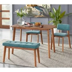 Set Of 2 Nettie Mid-Century Modern Upholstered Dining Chairs Walnut/Teal - Buylateral 6 Set Of 2 Nettie Mid-Century Modern Upholstered Dining Chairs Walnut/Teal - Buylateral -FURNITURE STORE GUEST f72ec92e d099 4928 aee1 c1bb27977629