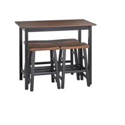 4pc Galena Counter Height Dining Set Walnut/Black - Buylateral -FURNITURE STORE GUEST ff5dab0c abb8 4e69 86f3 acc6fc734b71